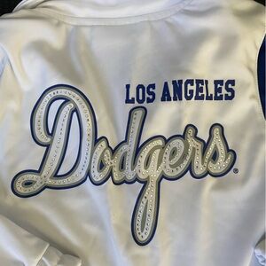 So Cute! Dodgers Light Jacket, women’s large, Carl Banks G-111, bling design